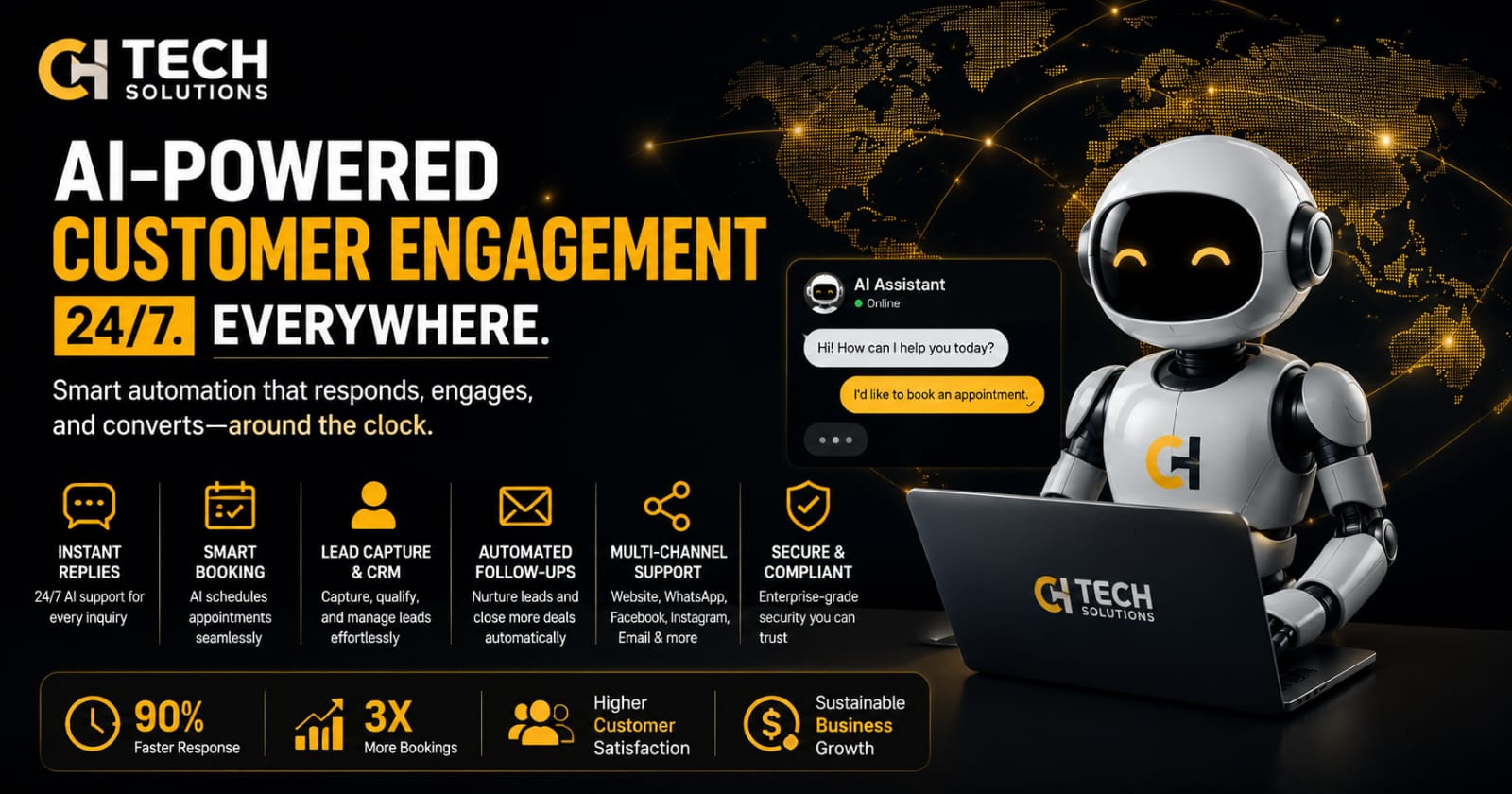 AI-Powered Customer Engagement: How Smart Automation Helps Businesses Grow 24/7