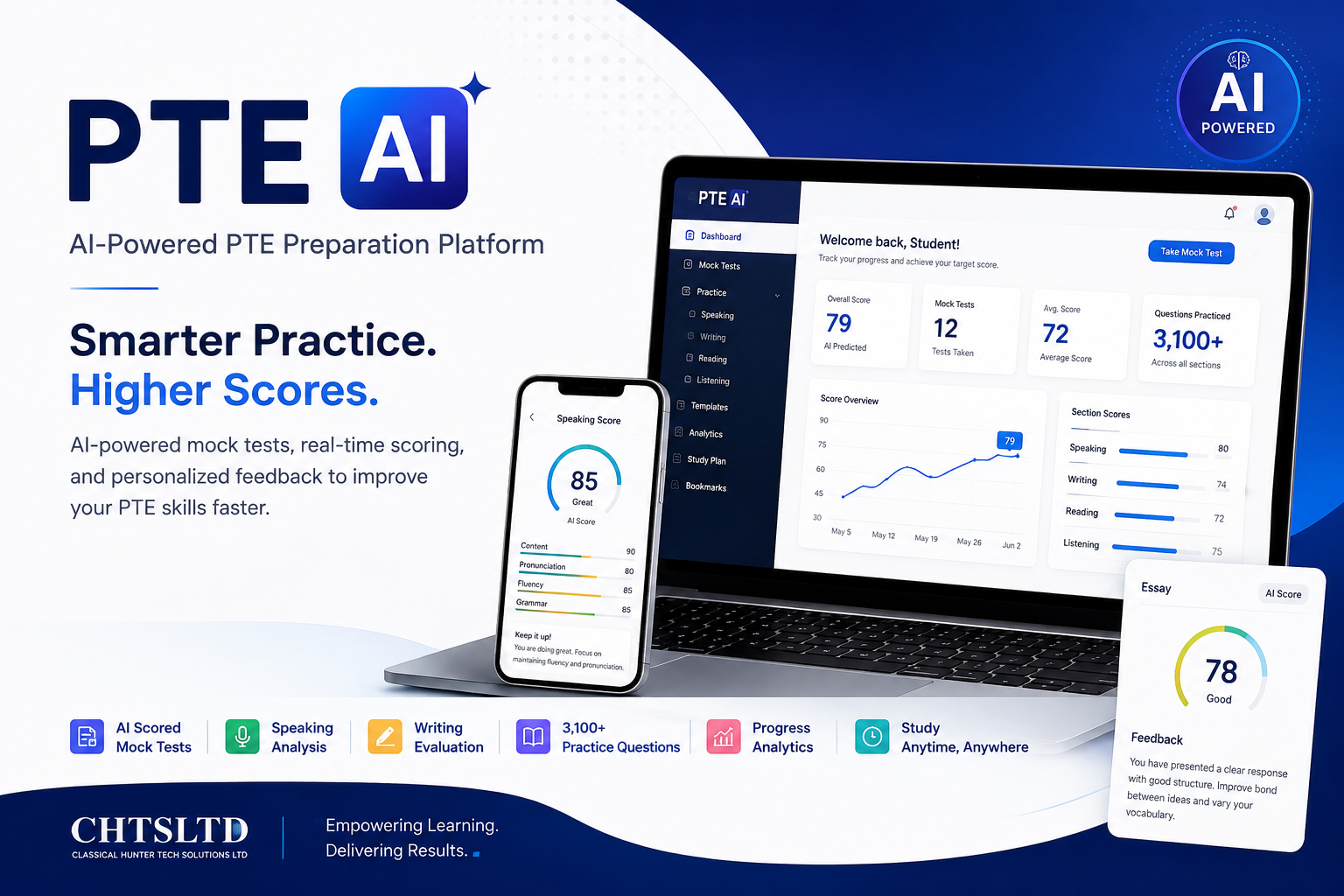 AI Based Pearson Test of English LMS